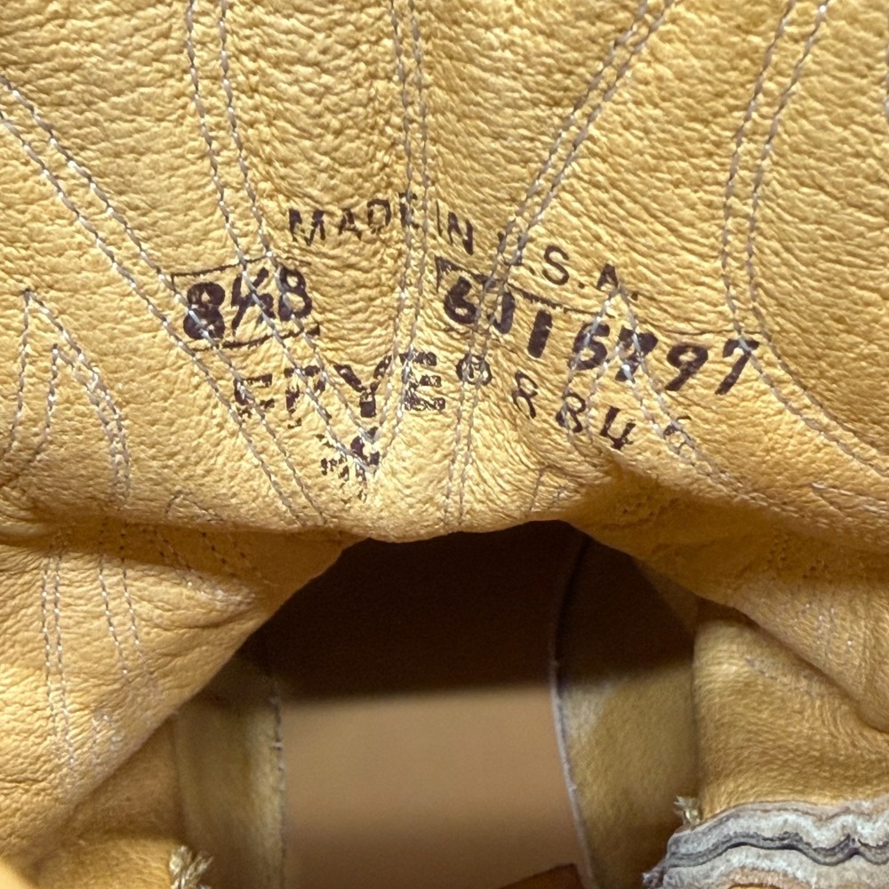 Frye Suede Western Heeled Boots in Taupe - Picture 11 of 11